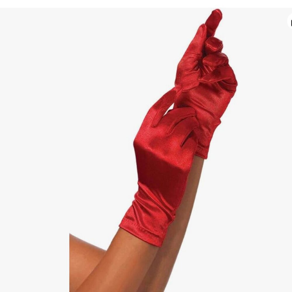 Women's Satin Wrist Gloves